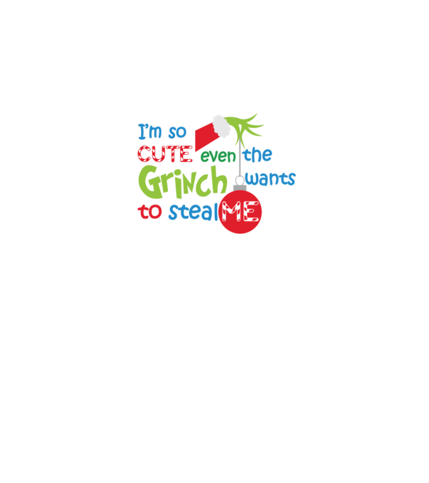 So cute Grinch model alb pe tricou