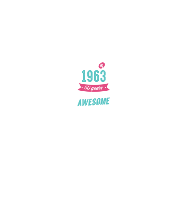 Made in 1963 model negru pe tricou