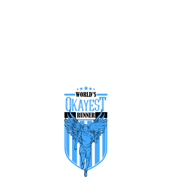 World okayest runner model alb pe tricou