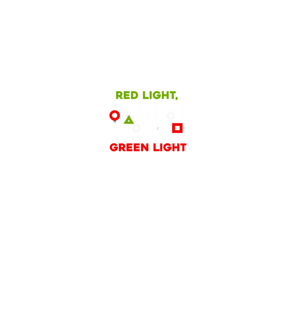 red light green light model gri pe tricou