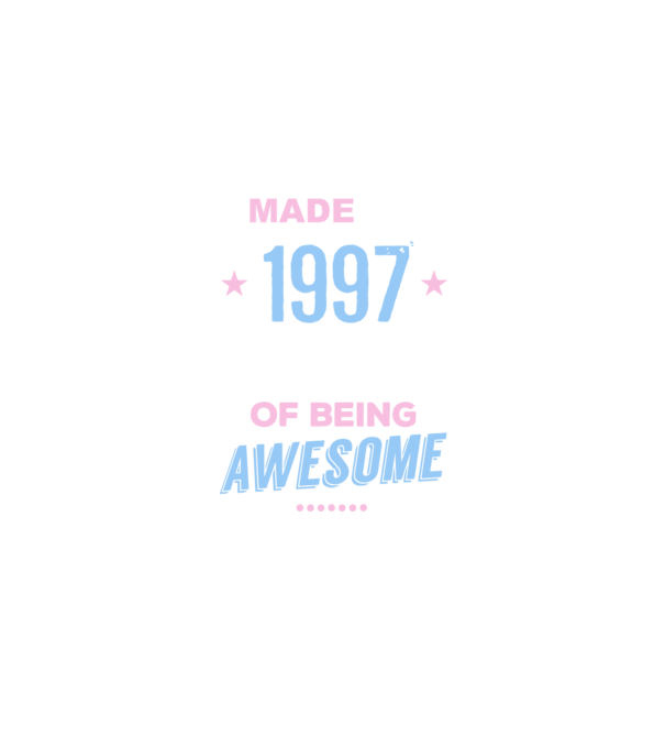 Made in - 1997 model mov pe tricou