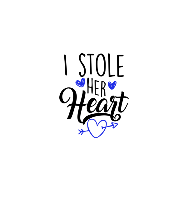 Cuplu I stole her heart model alb pe tricou