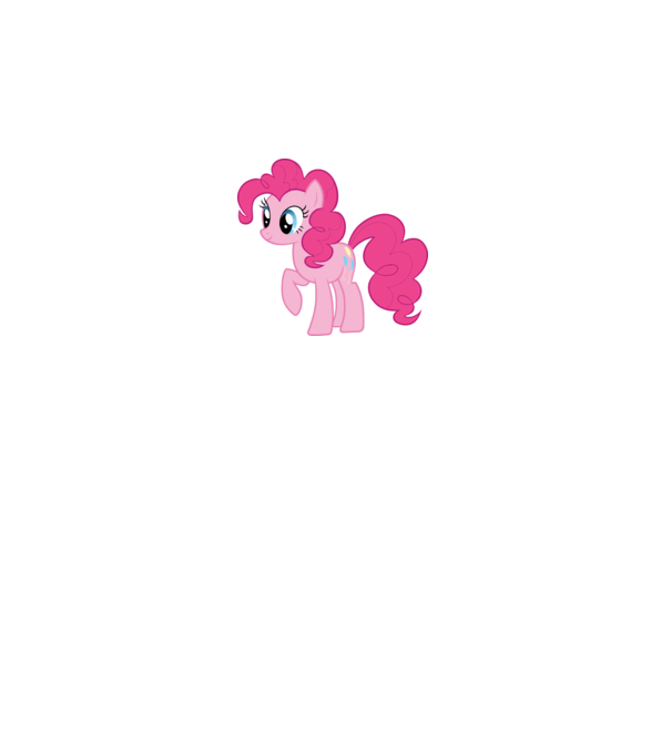 Pinkie Pie model alb pe tricou