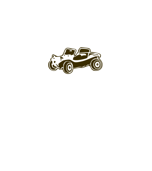 Buggy model alb pe tricou