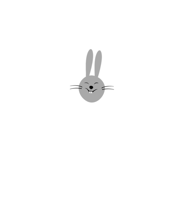 rabbit model roz pe tricou