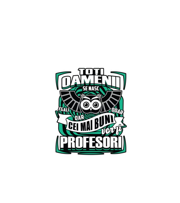 Toți oamenii profesori model negru pe tricou