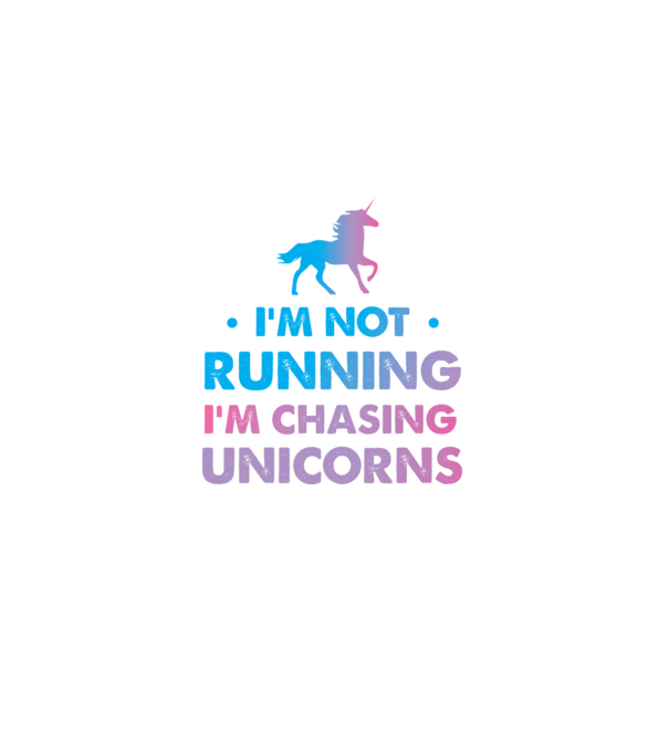 Unicorn Alergare model alb pe tricou