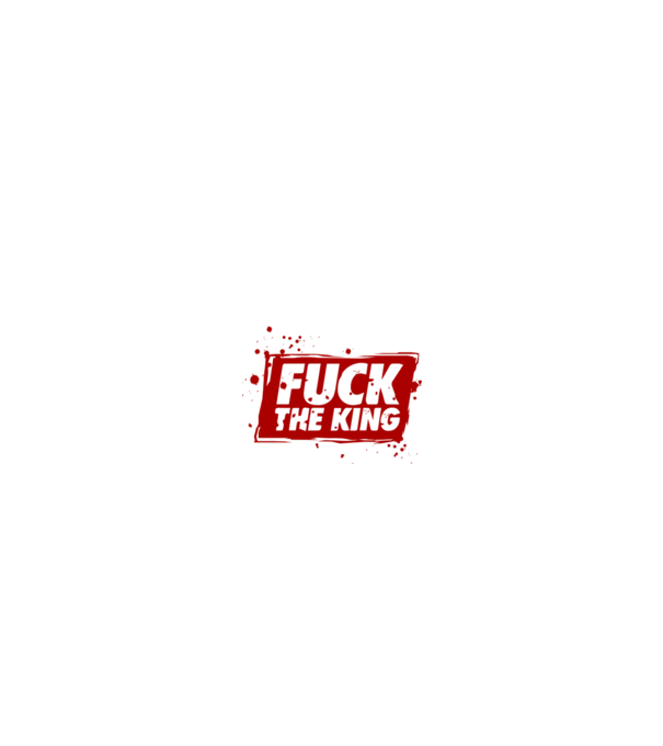 Fuck the king model negru pe tricou
