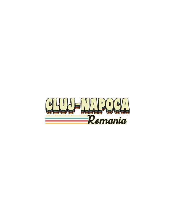 România Cluj-Napoca model negru pe tricou