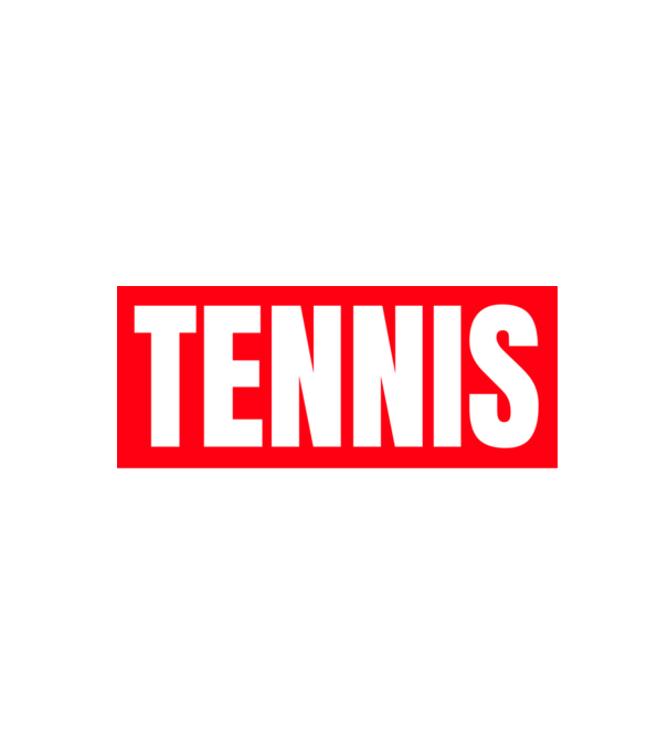 TENNIS HERO model negru pe tricou