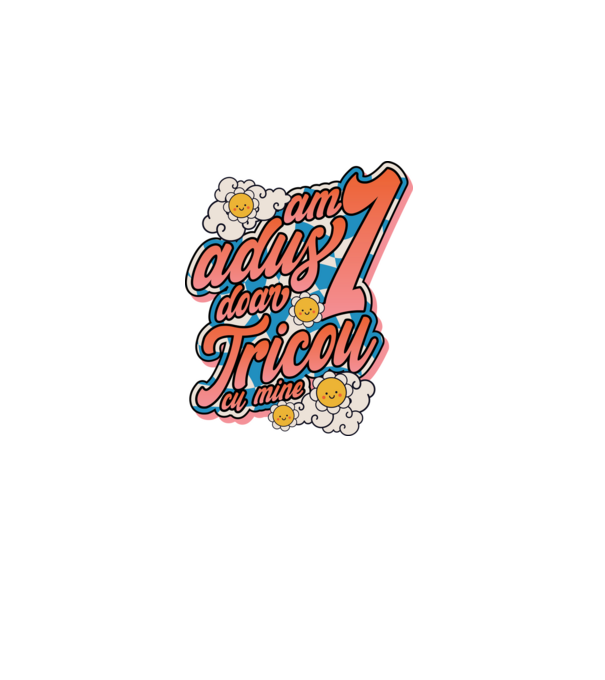 Am adus doar un tricou cu mine! model gri pe tricou