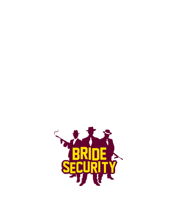 Bride Security model negru pe tricou