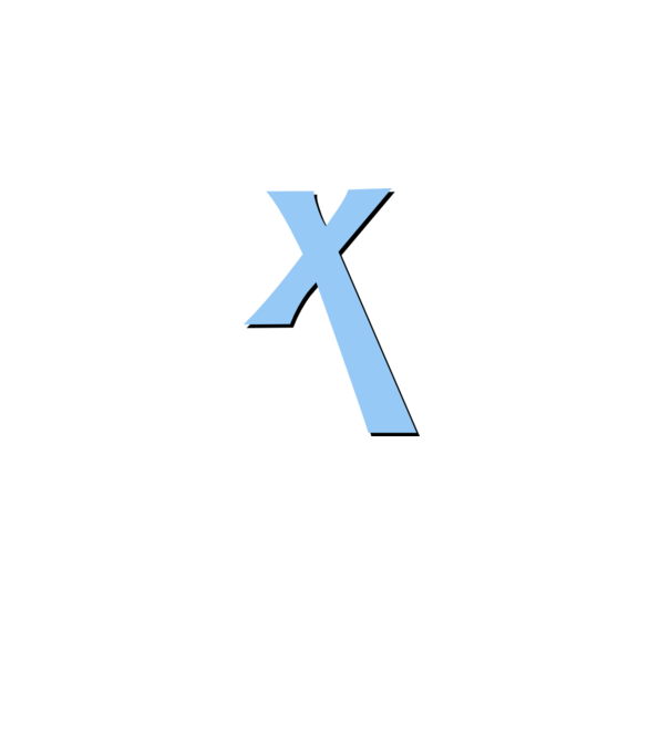 ExcaX model alb pe tricou