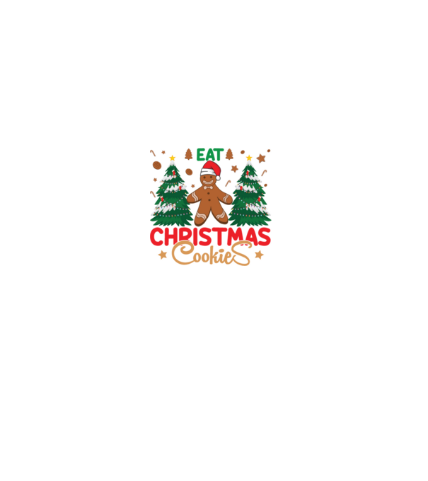 Life is short - eat christmas cookies model gri pe tricou