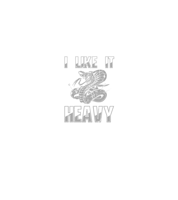 I like it heavy model negru pe tricou