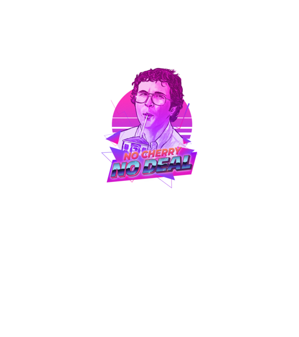 no cherry no deal stranger things model negru pe tricou