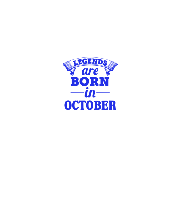 Legends are born in October model roz deschis pe tricou