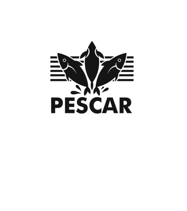 Pescar original model alb pe tricou