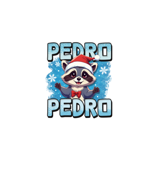 Pedro pedro retro xmas model negru pe tricou