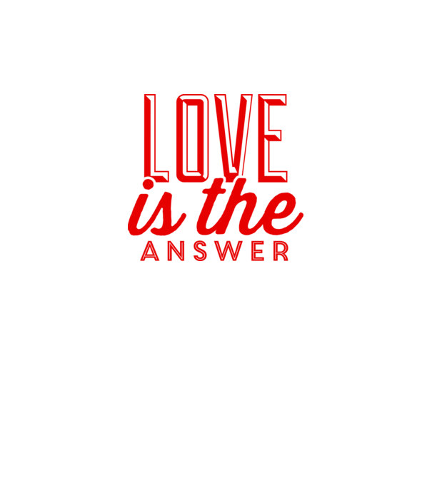 love in answer model verde neon pe tricou