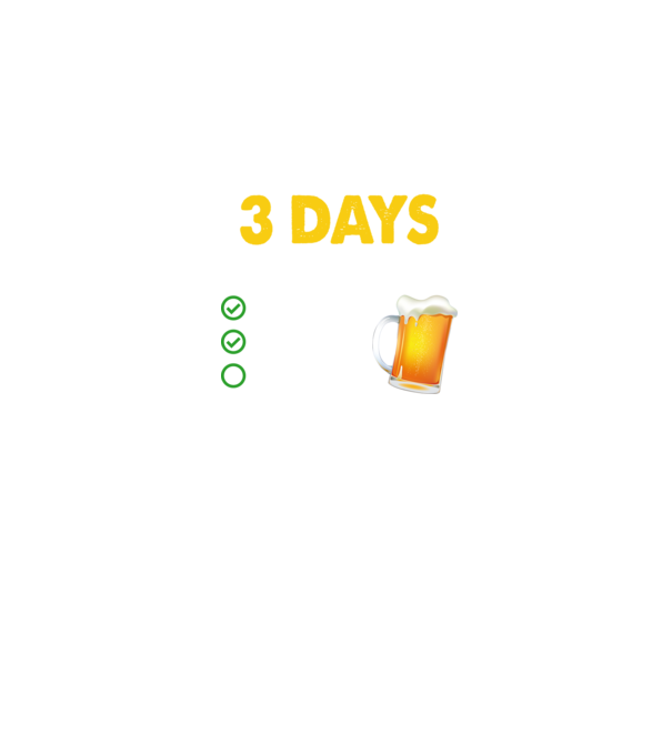 I only drink 3 days a week model negru pe tricou