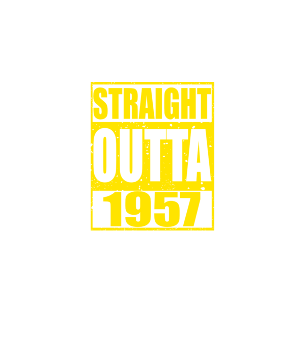Straight Outta - 1957 model albastru închis pe tricou