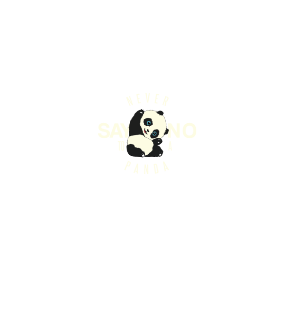 Never say no model negru pe tricou