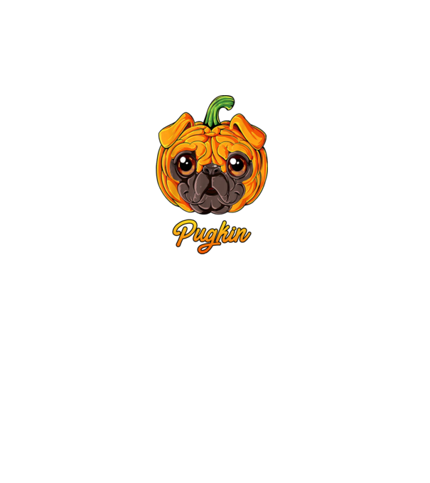 Pugkin model turcoaz pe tricou