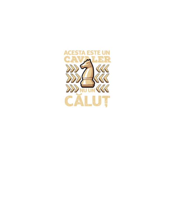 Acesta este un cavaler, nu un căluț model negru pe tricou