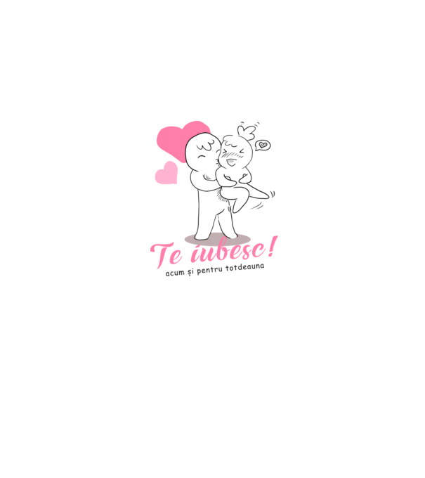 te iubesc model gri pe tricou