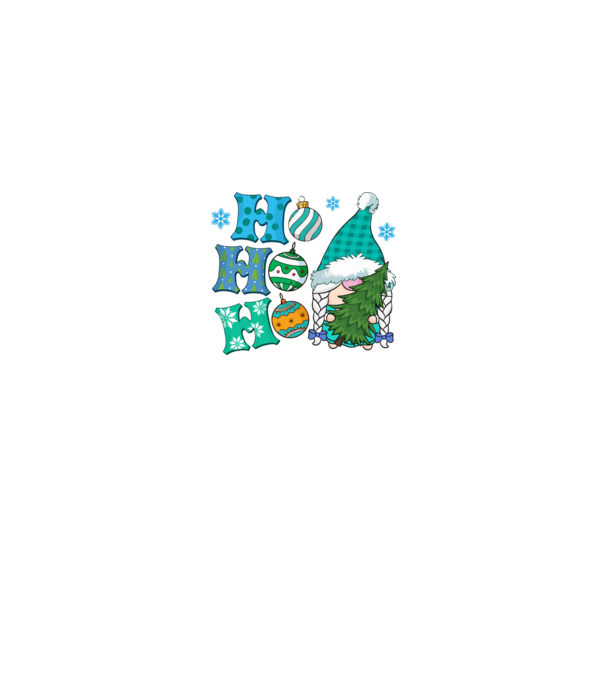 Ho-ho-ho gnome model albastru regal pe tricou
