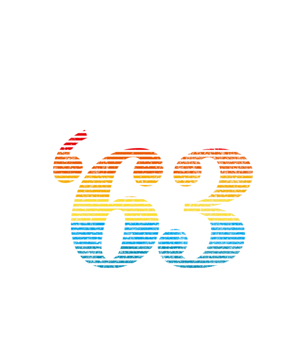 Retro Birthday 1963 model negru pe tricou