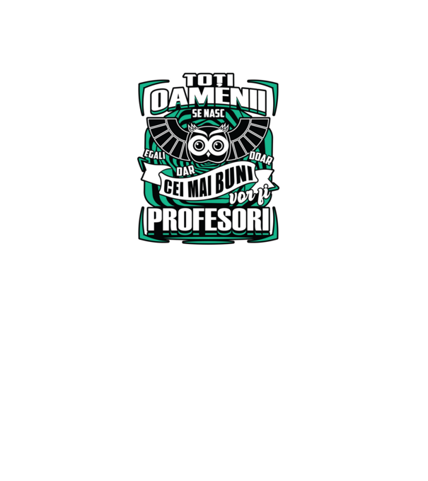 Toți oamenii profesori model negru pe tricou