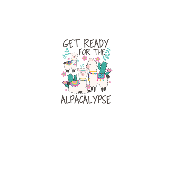 Get ready for the alpacalypse model gri pe tricou