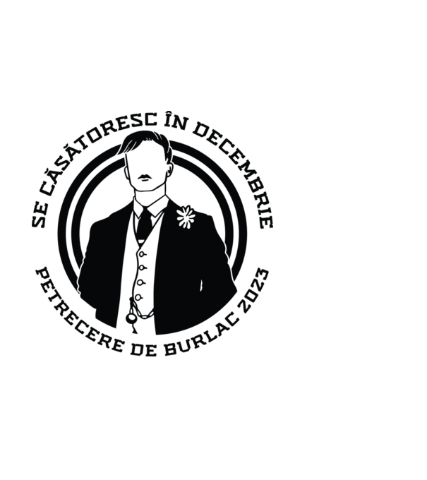 Se căsătoresc în decembrie model alb pe tricou