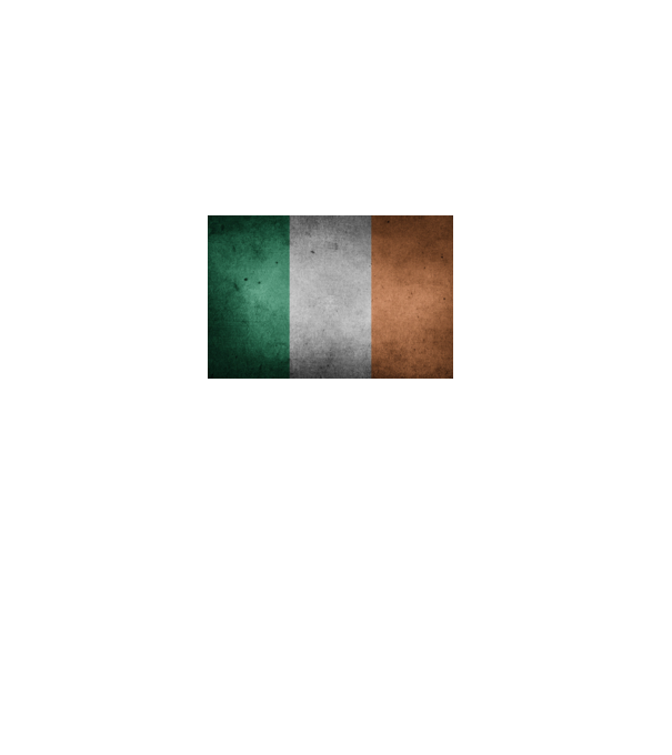 IRELAND model negru pe tricou