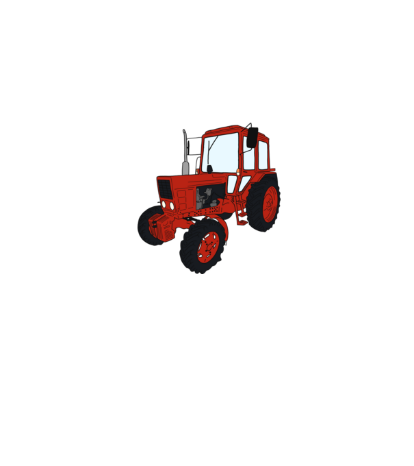 TRACTOR model gri pe tricou