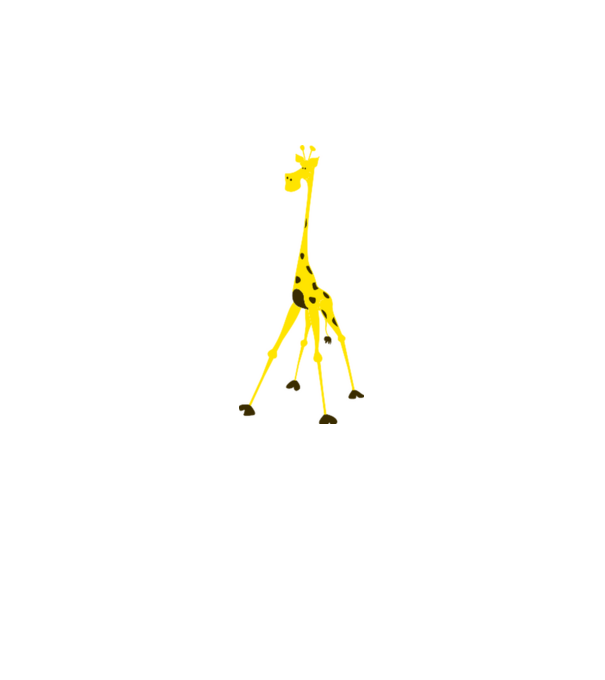 Giraffe model albastru deschis pe tricou
