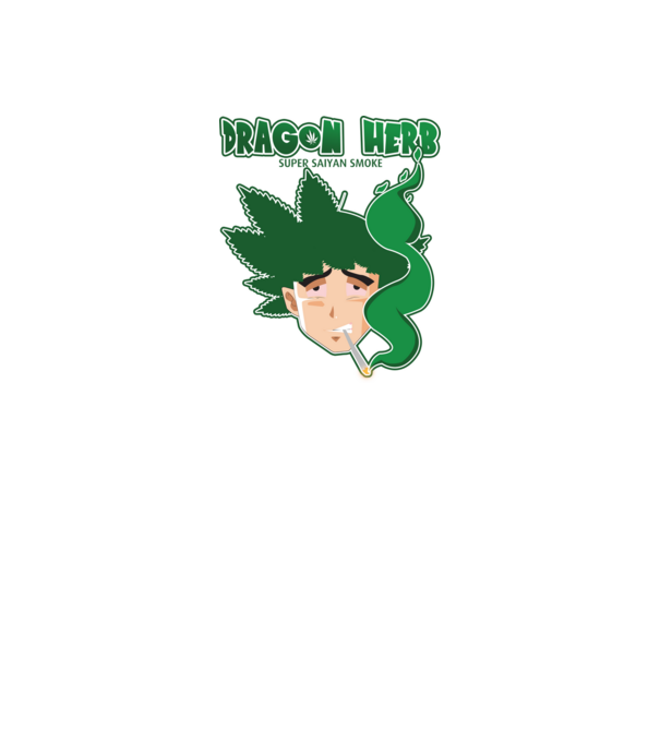 dragon herb smoke model negru pe tricou