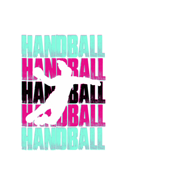handball model negru pe tricou