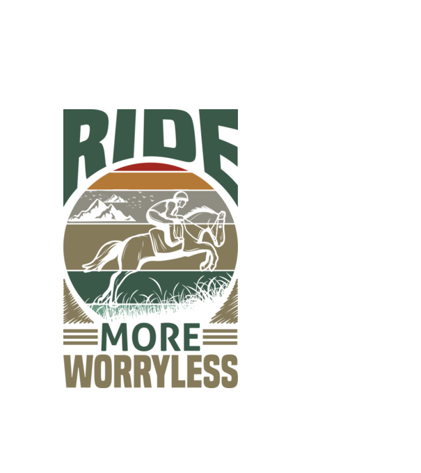 ride more model alb pe tricou