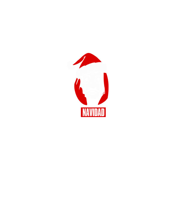 feliz navidad merry christmas money heist model negru pe tricou