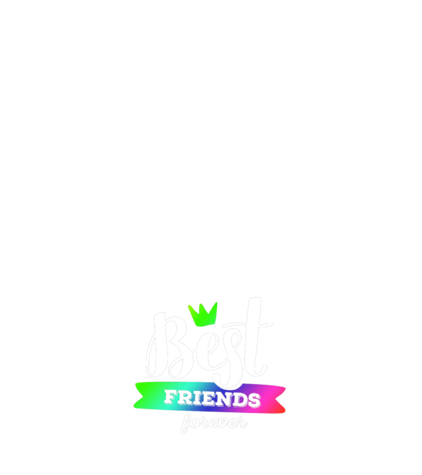 Best friends forever model albastru închis pe tricou