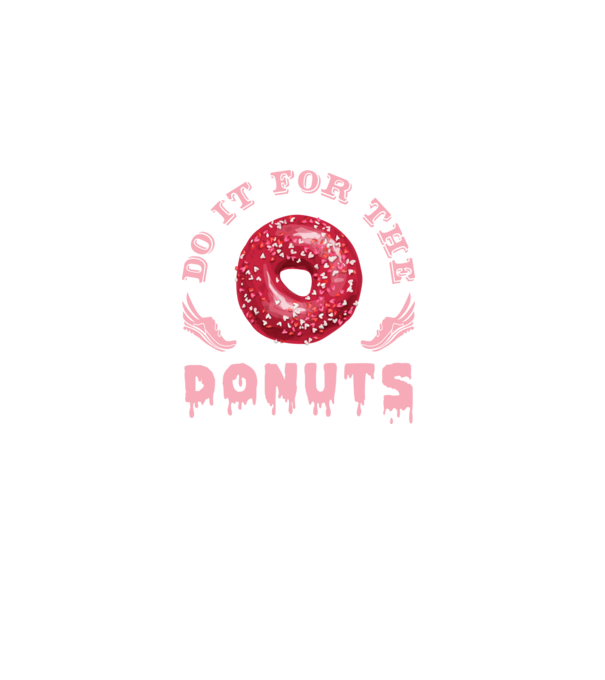 Do it for the donuts model negru pe tricou