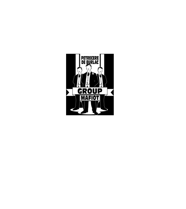 Group Mafiot model negru pe tricou