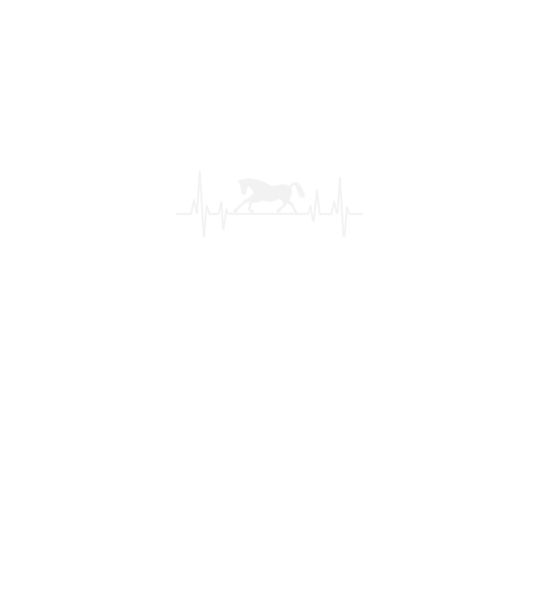 horse heartbeat model negru pe tricou