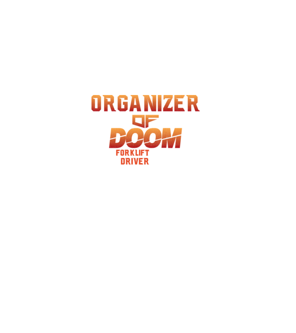 organizer of DOOM model negru pe tricou
