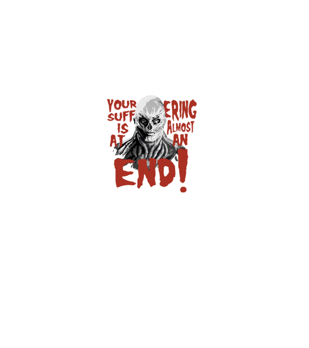 vecna your suffering is almost at an end model gri pe tricou