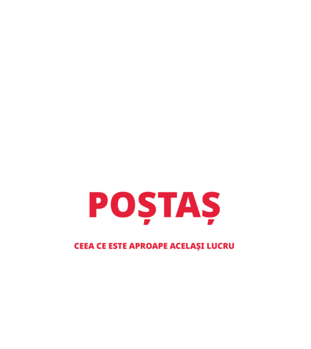 Supererou poştaş model negru pe tricou
