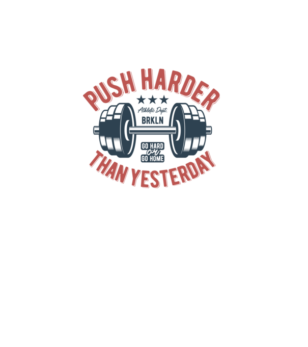 push harder model roz pe tricou